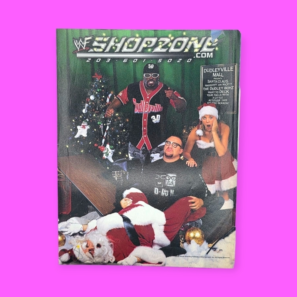 Vintage 2000 WWF WWE Shop Zone Catalog Holiday Issue